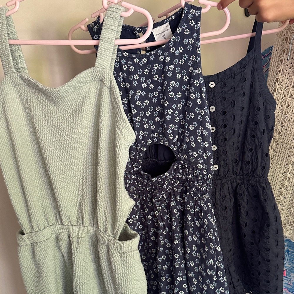 Abercrombie Kids Girls rompers size 7/8